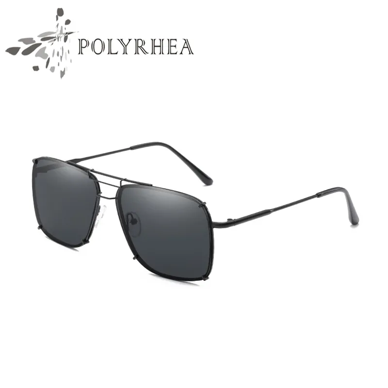 2021 Fashion Sunglasses Attitude Gold Frame Square Metal Vintage Style Outdoor Design Classical Model With Box