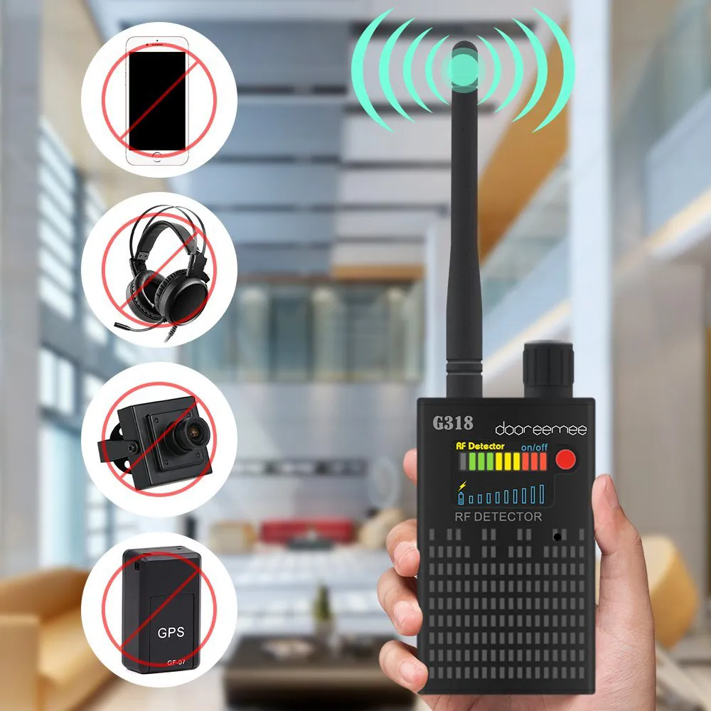 Anti-draadloze RF-signaaldetector Set GPS Camera Signaal Detector, voor Camera GSM CDMA Luisteren Device GPS Radar Radio Scanner PQ618
