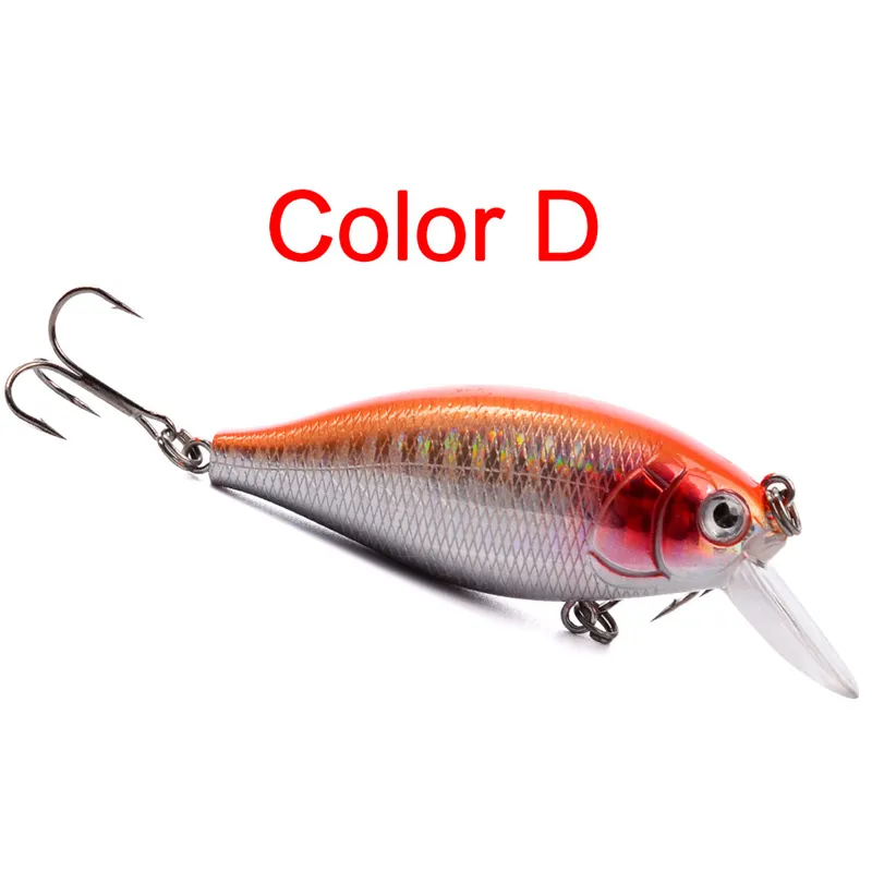 Chubby Artificiale Crank Fishing Lure 13g 7cm Shallow Swimming Rainbow Painted Laser Rattlin Bait small bass Crankbaits188x