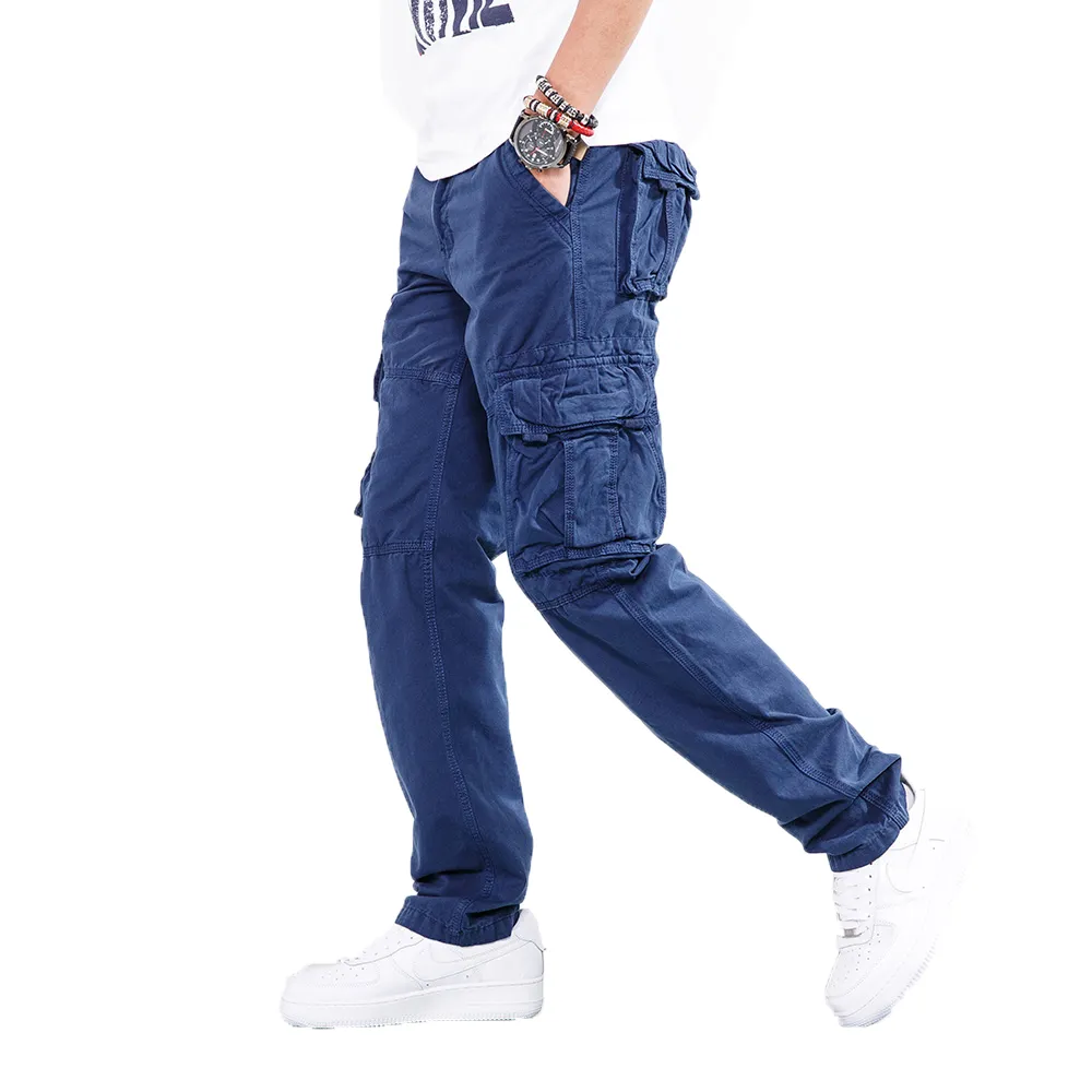 Juego de guerra táctica pantalones Cargo pantalones holgados casuales pantalones para hombre ejército activo japonés Hip Hop Joggers 40