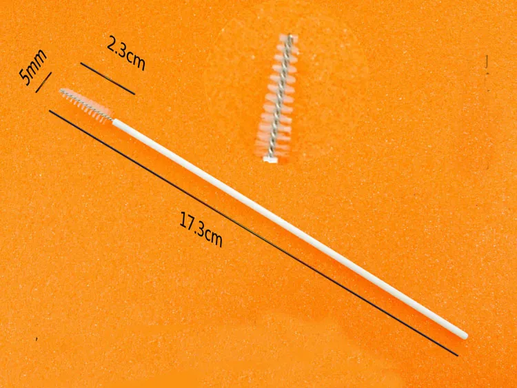173 cm 23 cm 5 mm 1500 stuk roestvrijstalen draad plastic handgreep strooierreinigingsborstel rietjes reinigingsborstel fles Brus5107227