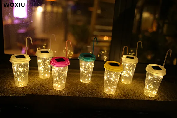 Woxiu Solar LED LED Drink Lights Dekoracja Dekoracji Dla Home Garden Store lub Sklep Cafe Pub Hotel Party I Wakacje