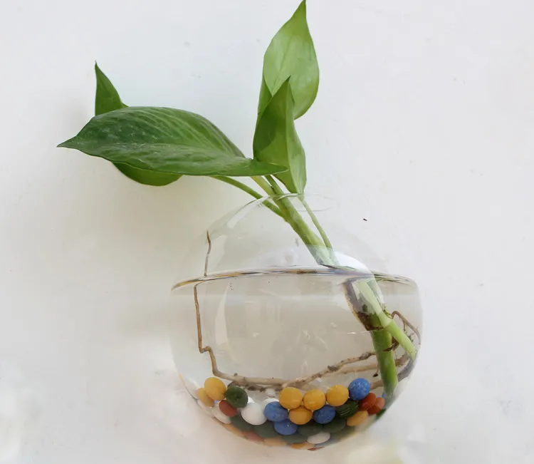 Modern Creative Micro Landscape DIY Mini Plant Hanging Wall Glass Vase Art Decoration Handikraft Fish Tank Aquarium Container1358882