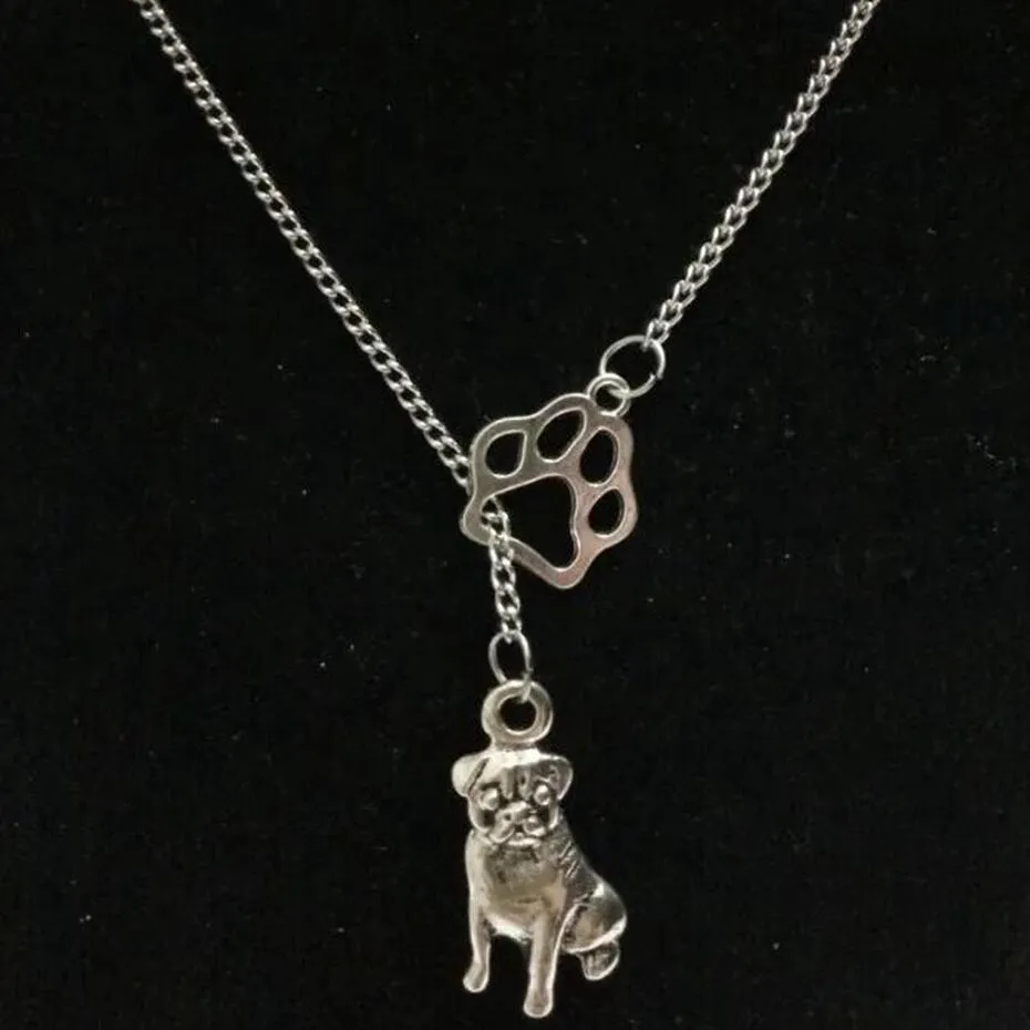 Мода старинные серебряные борзая собака собака Dachshund Dogcat / собака PAW Beagle Charm подвесной свитер цепи Подходящее ожерелье DIY ювелирные изделия A67