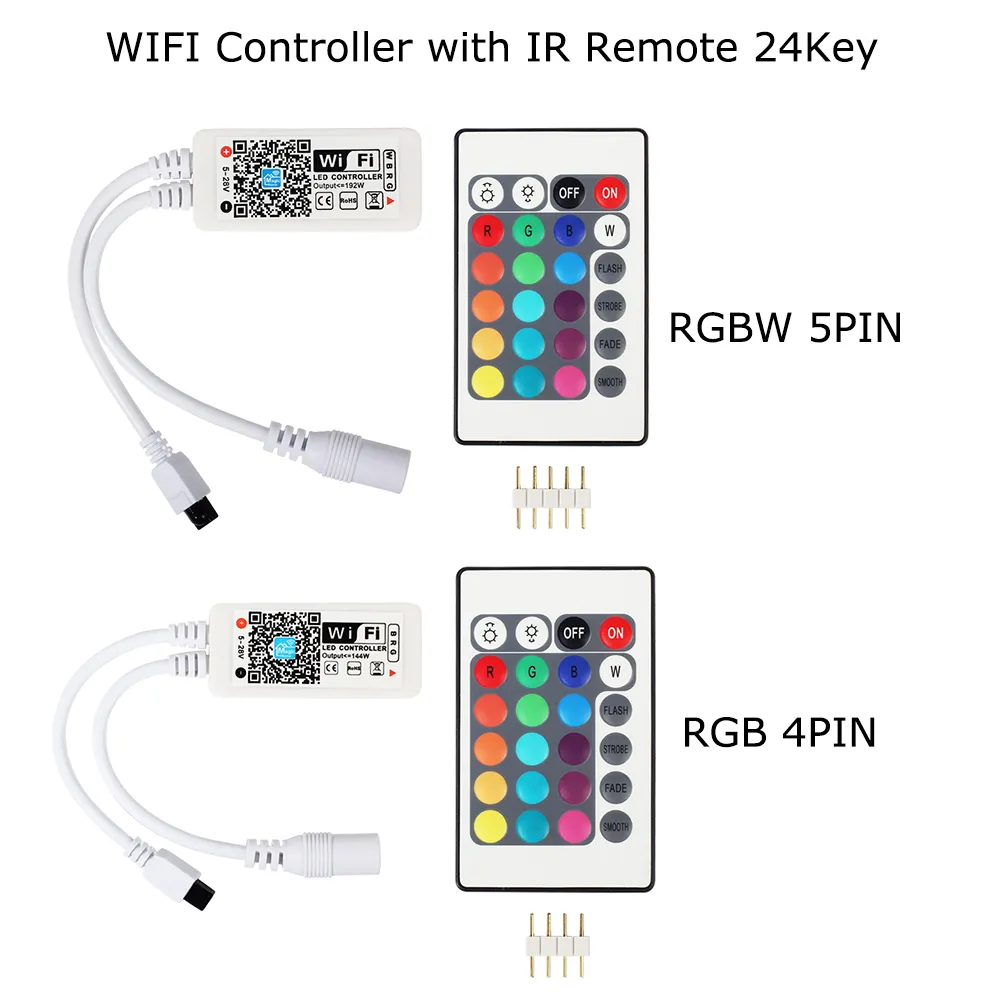 WiFi Wireless LED Smart Controller Arbeiten mit Android IOS System Handy Kostenlose App für 5050 3528 LEDs RGBWWCW LED-Lichtstreifen