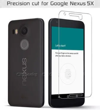 Lg Google Nexus 5X 유리 화면 보호기 HD 강화 된 얇은 9H 평생 보증