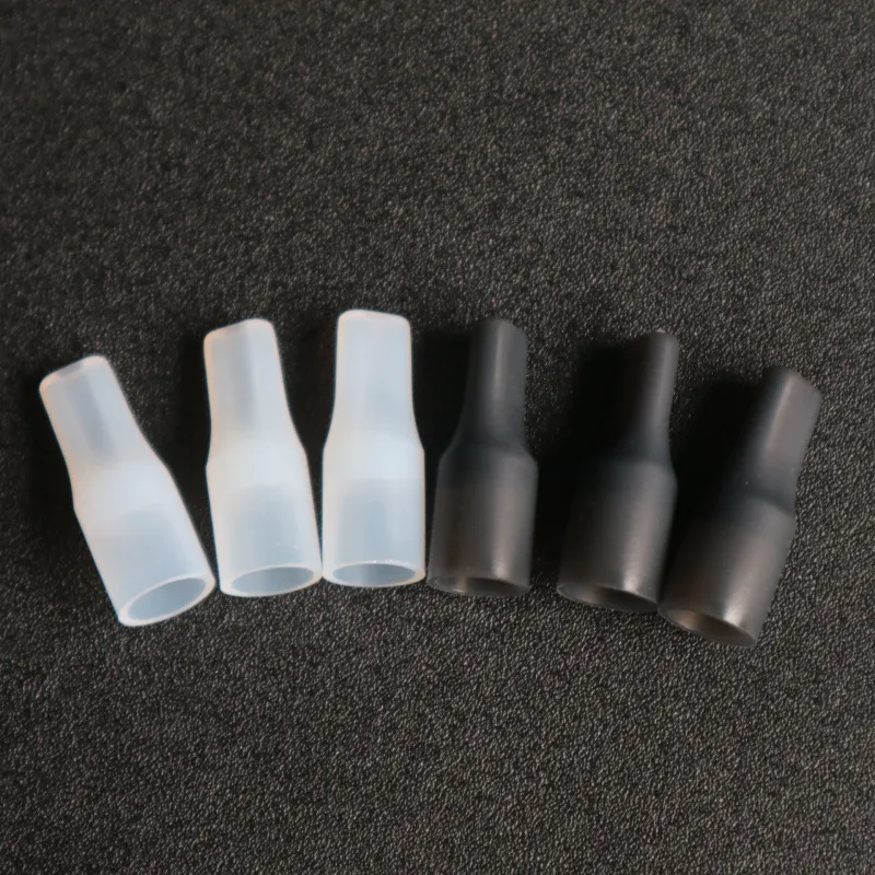 Silikonowy płaski ustnik gumowy końcówka kroplowa silikon jednorazowe końcówki testowe czapka 9 mm średnica dla zbiornika waporyzatora iqos