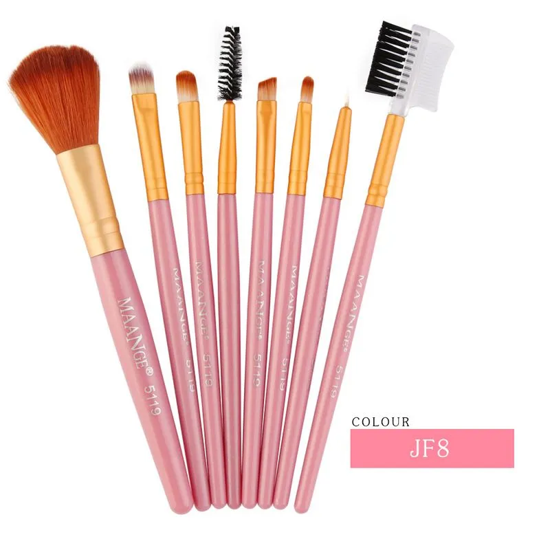 MAANGE Makeup Brush Foundation Powder Eye Shadow Eyeliner Lip Eyelash Make Up Brush Set Cosmetic Tool Shader Synthetic Hair