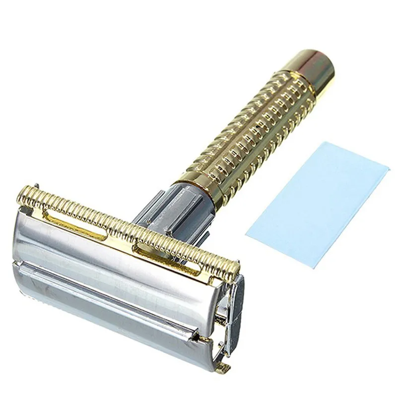 Men039S Veiligheid Handheld Razors Handmatig scheerapparaat Dubbel rand Safe Razor Blade Box9378524