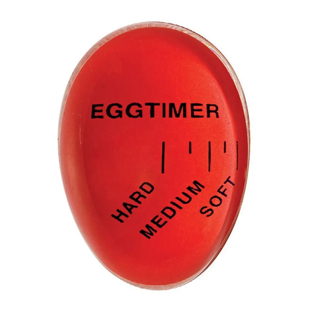 Egg Perfect Farbwechsel-Timer, lecker, weich, hart gekochte Eier, Kochhelfer, umweltfreundlicher Harz-Eiertimer, rote Timer-Werkzeuge, Küchenzubehör