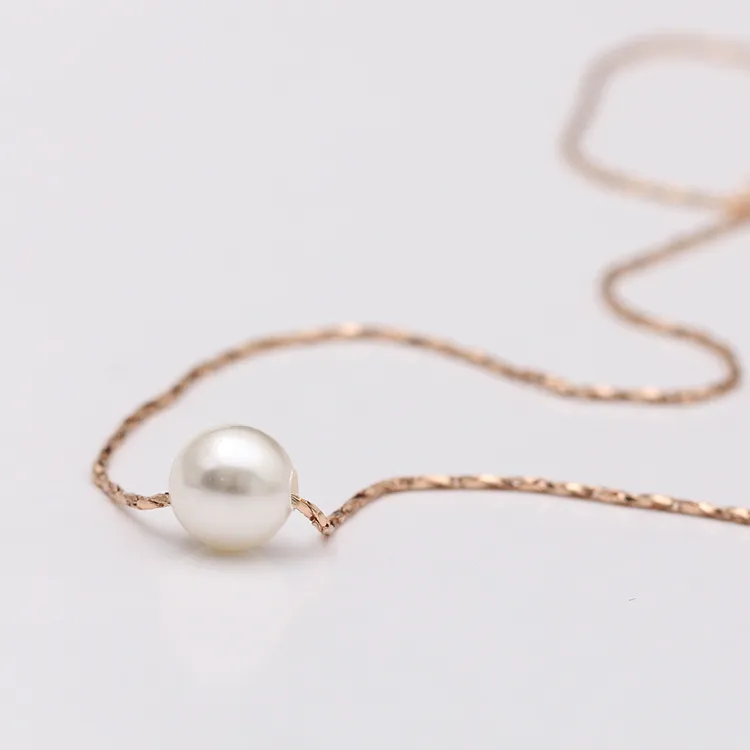 2015 neue Mini-Perlen-Anhänger-Halskette und Ohrringe für Frauen, 18 Karat vergoldete Ketten, Halsketten und Ohrringe, Modeschmuck,