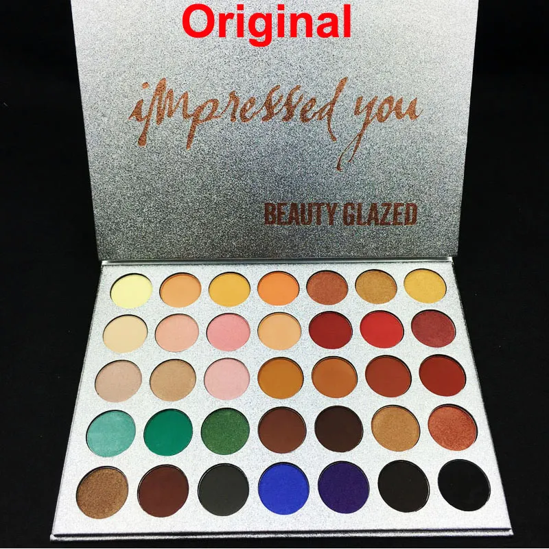 Beauty Glazed 35 Kolory Paleta Eyeshadow Pod wrażeniem You Eye Shadow Makeup Matte Shimmer Eyeshadow Palette Profesjonalne kosmetyki marki