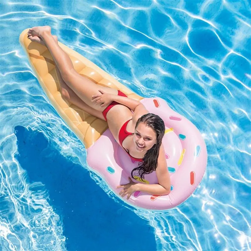 Piscina Gelato Zattera Gonfiabile Letto Aria Estate PVC Adulti Giocattolo Galleggiante Fila Gioca Acqua Spiaggia Sabbiosa Mare Anello di Nuoto 26df Y