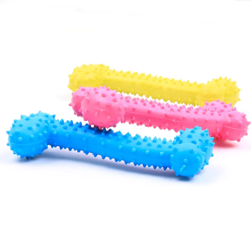 Резиновые игрушки для собак Резиновый молярный зуб Pet Chew Toys Игрушки для собак для маленьких собак Укус Устойчивые моляры Обучение Pet Аксессуары 11 см DHL 