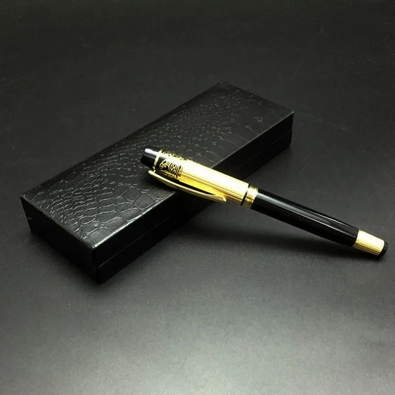 Vintage PU Leather Pencil Box Fountain Pen Cases Cover Business Promotion Souvenirs Gift Box Pen Package