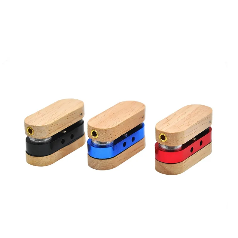 Newest Metal Pipe Wood Zinc Alloy High Quality Mini Smoking Pipe Tube Portable New Unique Design Easy To Carry Clean Hot Sale