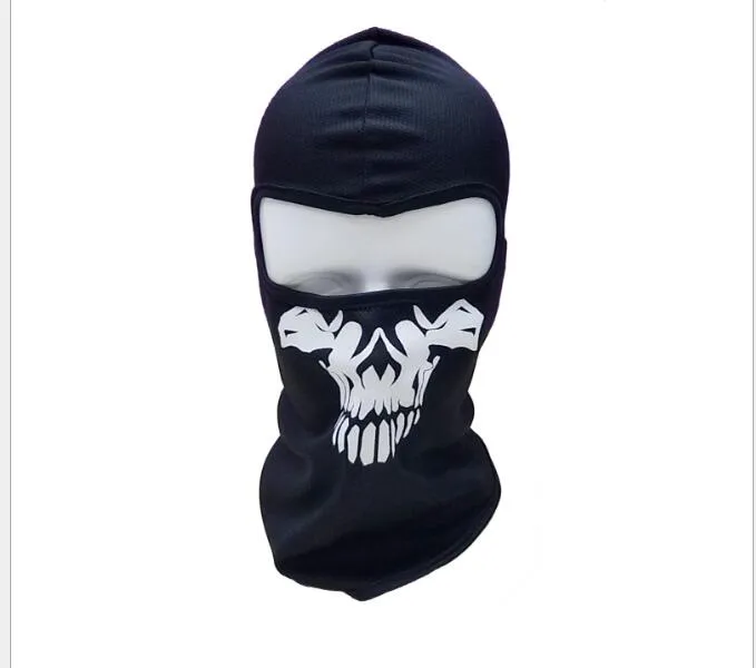Halloween Ghost Skull mask Full Face skull hoods Motorcycle Biker Balaclava Breathing Dustproof Windproof masks Skiing sport mask hood