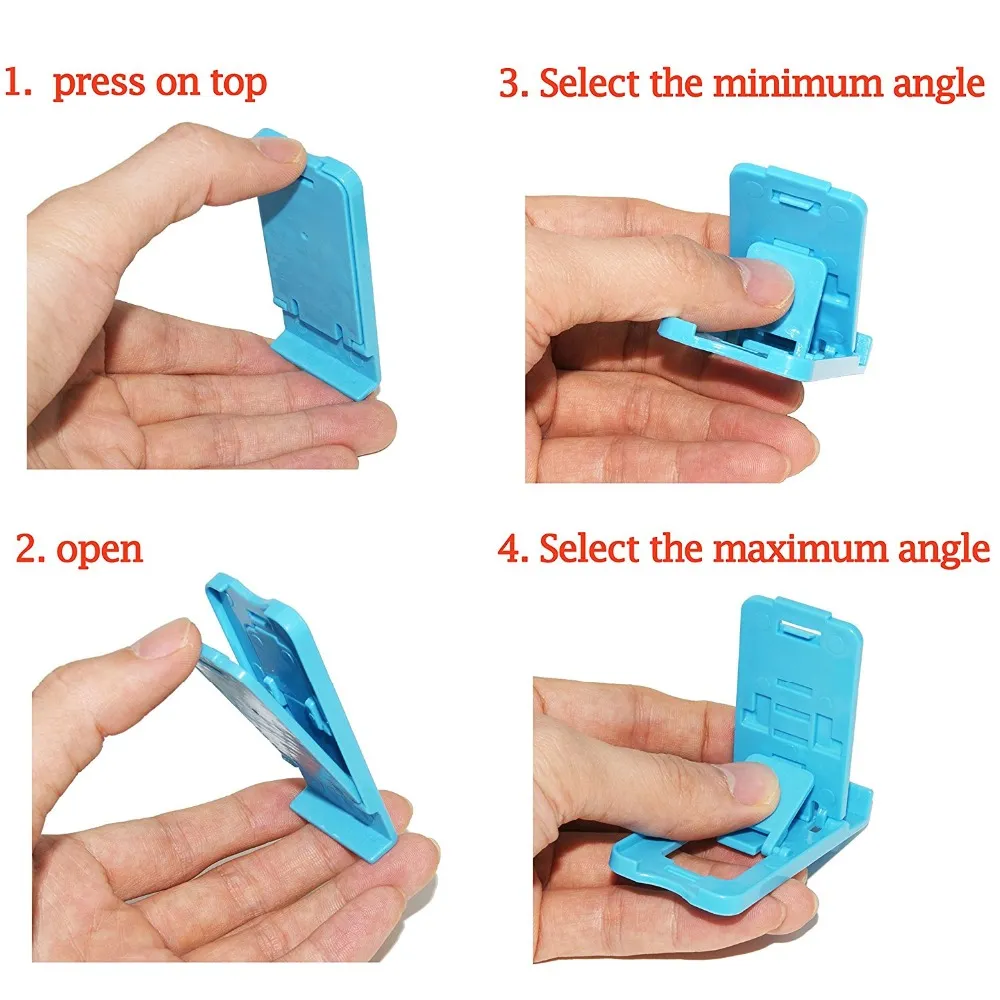 Универсальный Портативный Регулируемый Складной Пластиковый Держатель Мобильного Телефона Стенды Таблетки Монтирует Держатель Мобильного Телефона