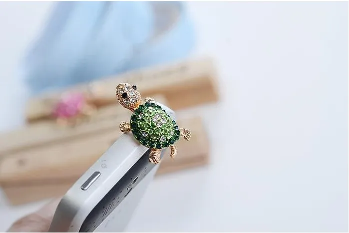 Universal 3.5mm Kawaii Turtle Anti Dust Pluggar Hörlurar Jack Dammsugare för Xiaomi Sumsung iPhone Mobiltelefon Tillbehör 028