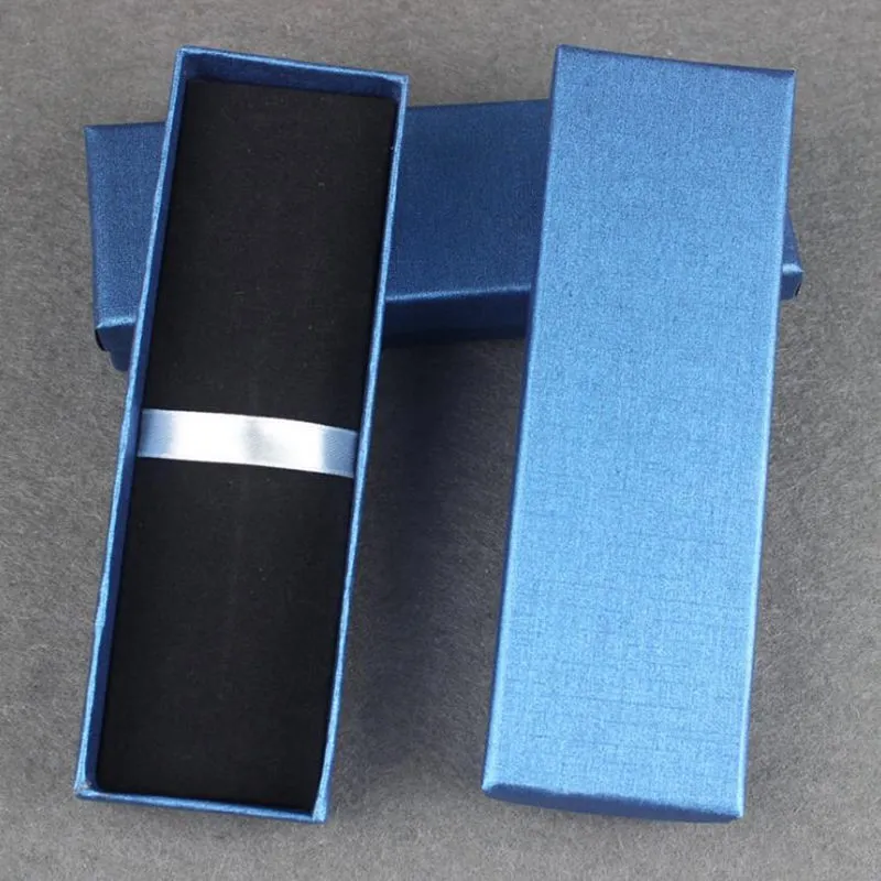 Mode de nieuwe zwarte blauwe potlood case geschenkdozen briefpapier school kantoor geschenk pen opbergdoos snelle verzending F20173317