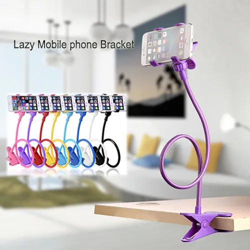 360-Grad-Lazy-Ständer-Halter, universeller langer Arm, weiche Rohrhalterung, Bett-Desktop-Freisprech-Clip für iPhone 8 x Note5-Mobiltelefone