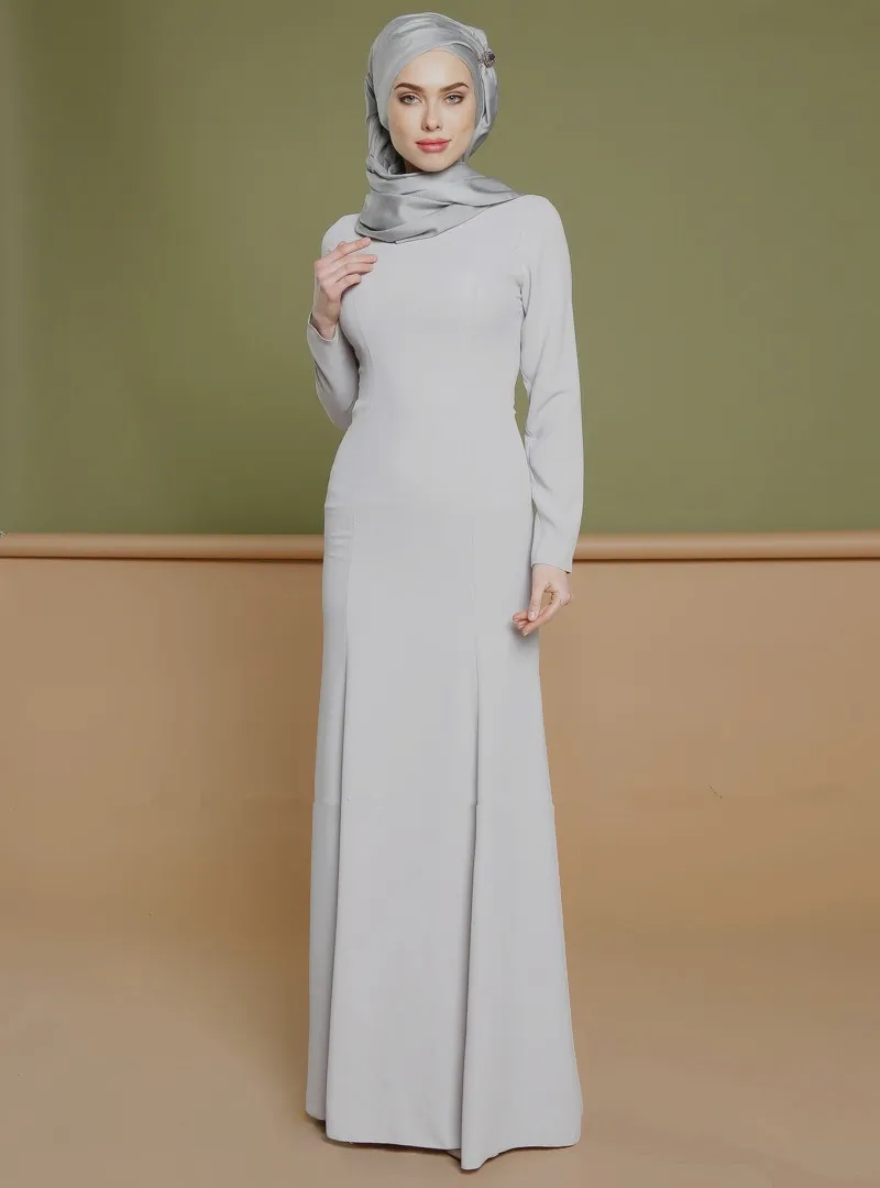 2018 muslim women long dress Plus Size XXL Abaya Dress with Cape