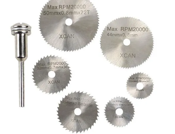 HSS Ferramentas Rotativas Lâminas de Serra Circular Discos De Corte Mandril Cutoff Cutter ferramentas de Poder multitool dremel ferramentas