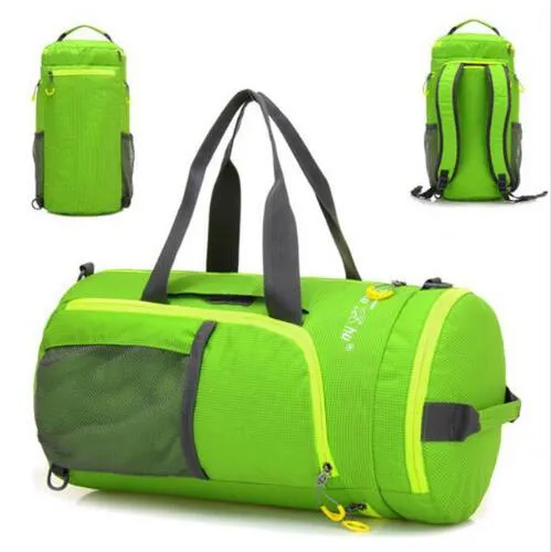 Multifonction extérieure Multifonction étanche en nylon Unisexe Sacs de sport de camping pliant sac à dos packs sac à dos sac de voyage sacs de randonnée