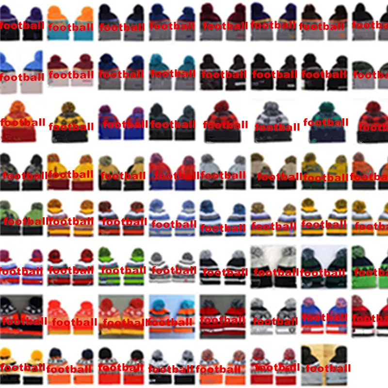 Venta al por mayor 2019 Pom Kint Team Beanies para hombres y mujeres 32 equipos Todas las gorras Aceptan orden de mezcla Más de 5000 estilos