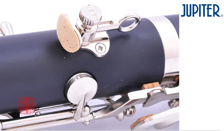 New JUPITER JCL-637N B- 플랫 튜닝 고품질 목 관악기 17 Key Clarinet Black Tube with Case Accessories 무료 배송