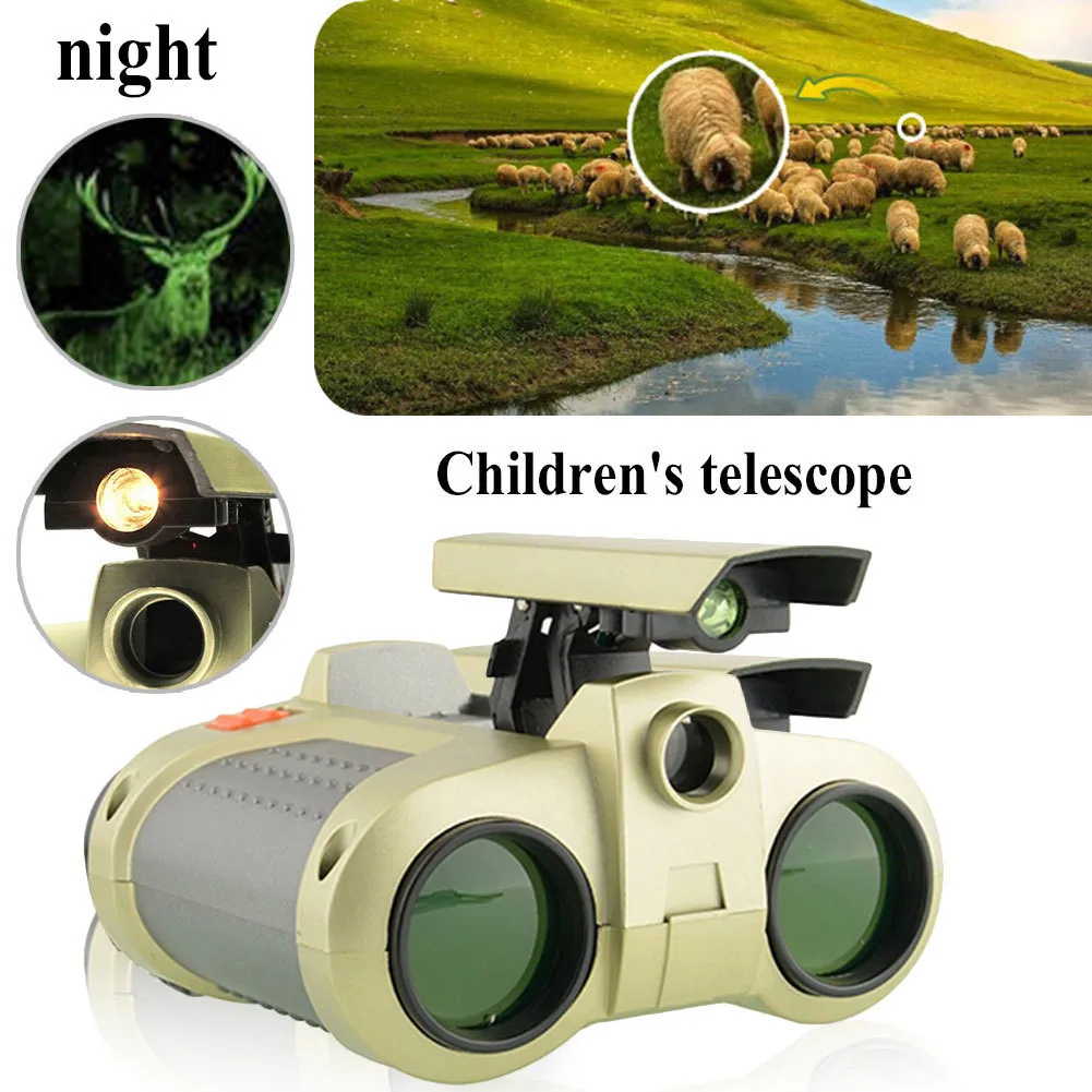 4x30 Enfants Jumelles De Vision Nocturne Télescope Pop Up Lumière