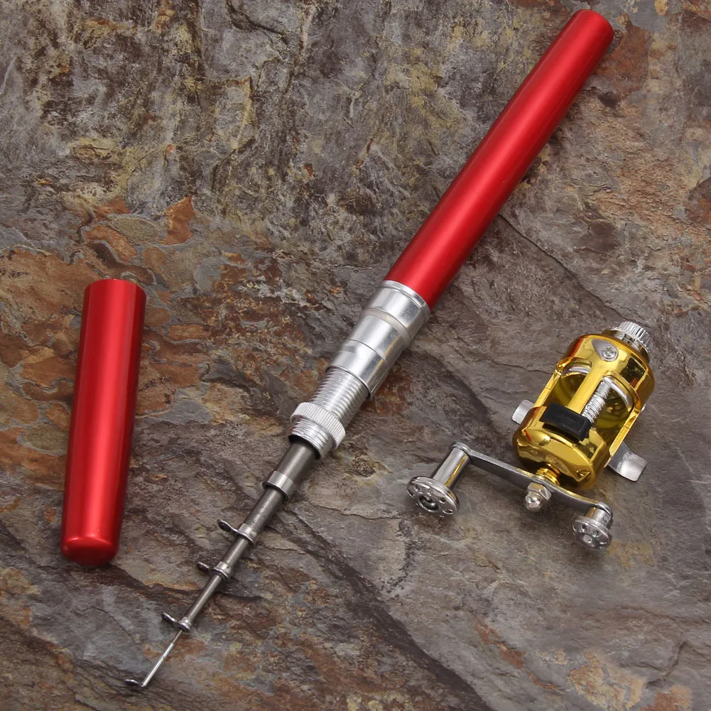 Lightweight Telescopic Mini Fishing Rod With Reel Aluminum Alloy