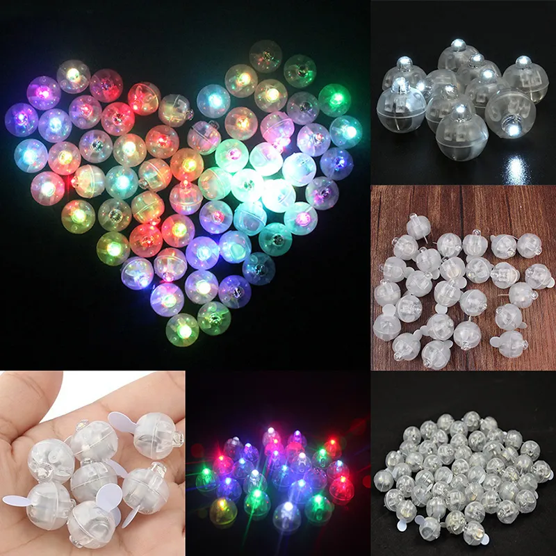 LED Balloon Light Mini Round Shape Glowing Light Paper Lantern Birthday Wedding Christmas Bar Party Decoration Supplies WX9-708