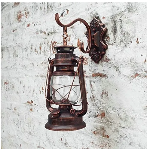 Kerosene Lamp Wall lamp wrought iron retro creative bedroom dining room aisle balcony living room garden lamp