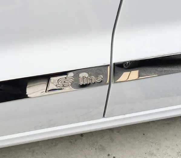 Garniture de protection de décoration de porte latérale en acier inoxydable de haute qualité plaque anti-égratignure pour berline Audi A3 2014-2016