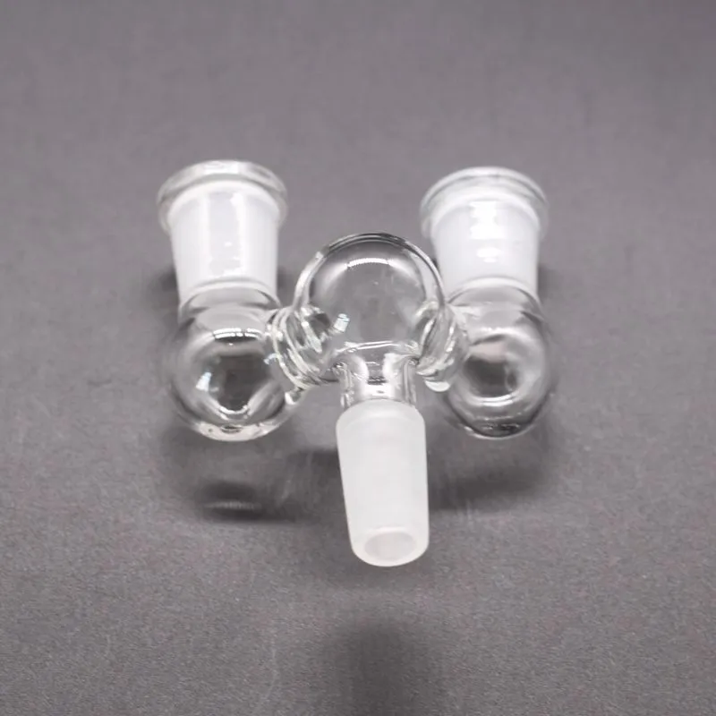 2 Style One turn Two Drop down adapter reclaimer for bong Male to Female 14mm/18mm glass Dropdown Adapter glass oil rigs adapters