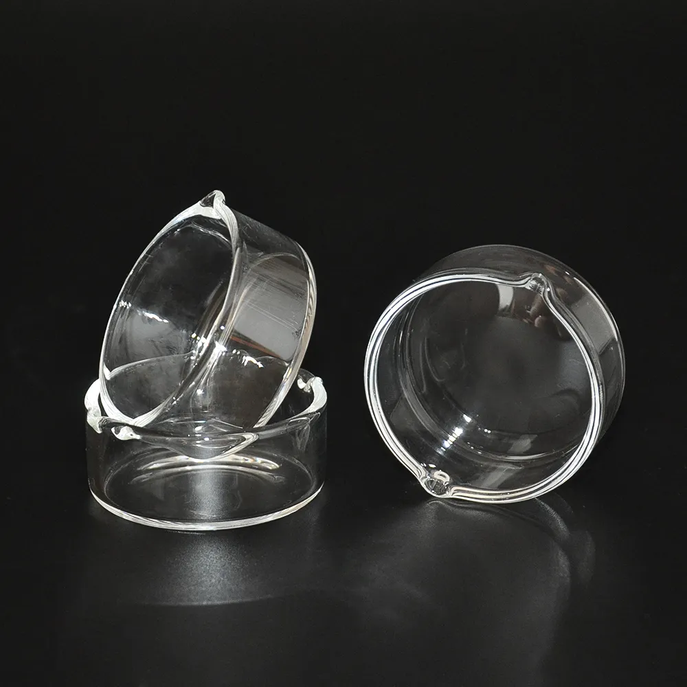 50mm Diameter Glass Ashtray Dish thick glass oil rig dabber dish dabber device for smoking smoke accessory