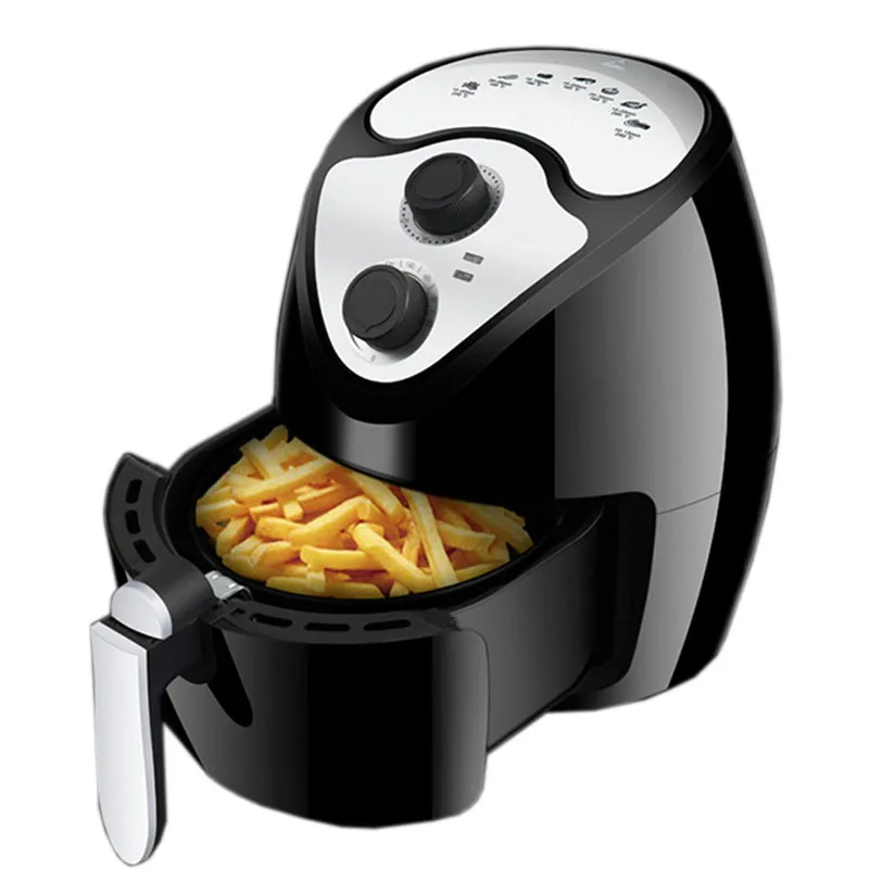 Qihang_top 220V elektrisk luftfrysare rökfri och oilless pommes frites maker maskin non-stick hushålls elektrisk mat friter