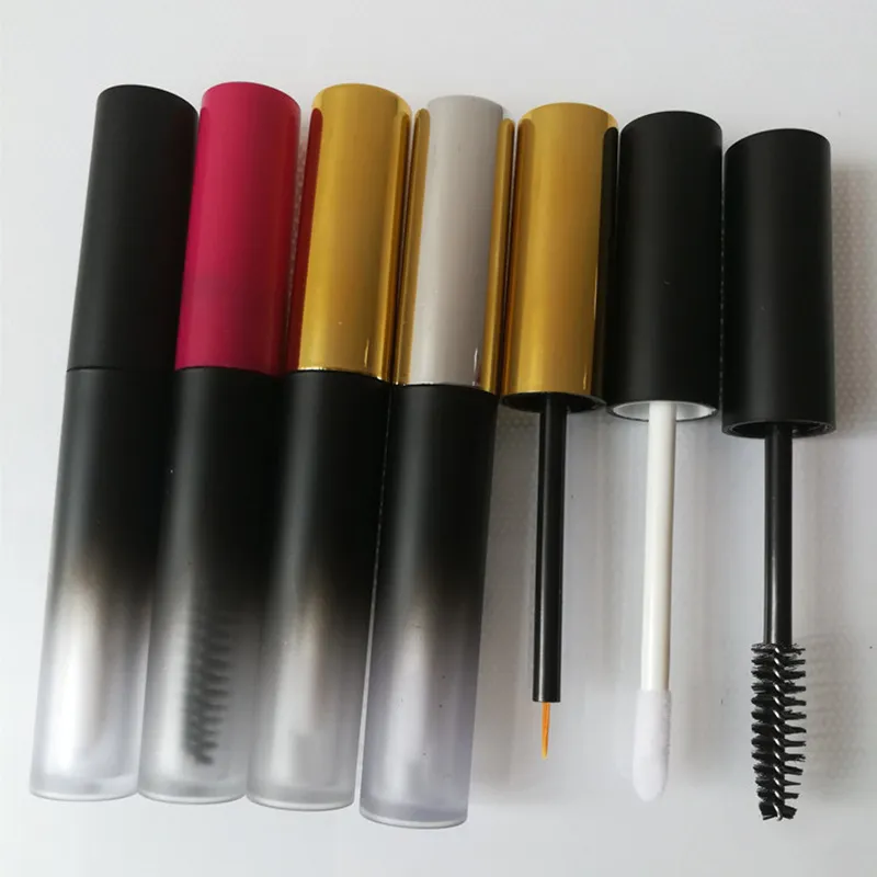 4ml Lip gloss tubes Gradient Black Mascara Tube Empty revitalash Eyelash Bottles DIY make up cosmetic packing container F496