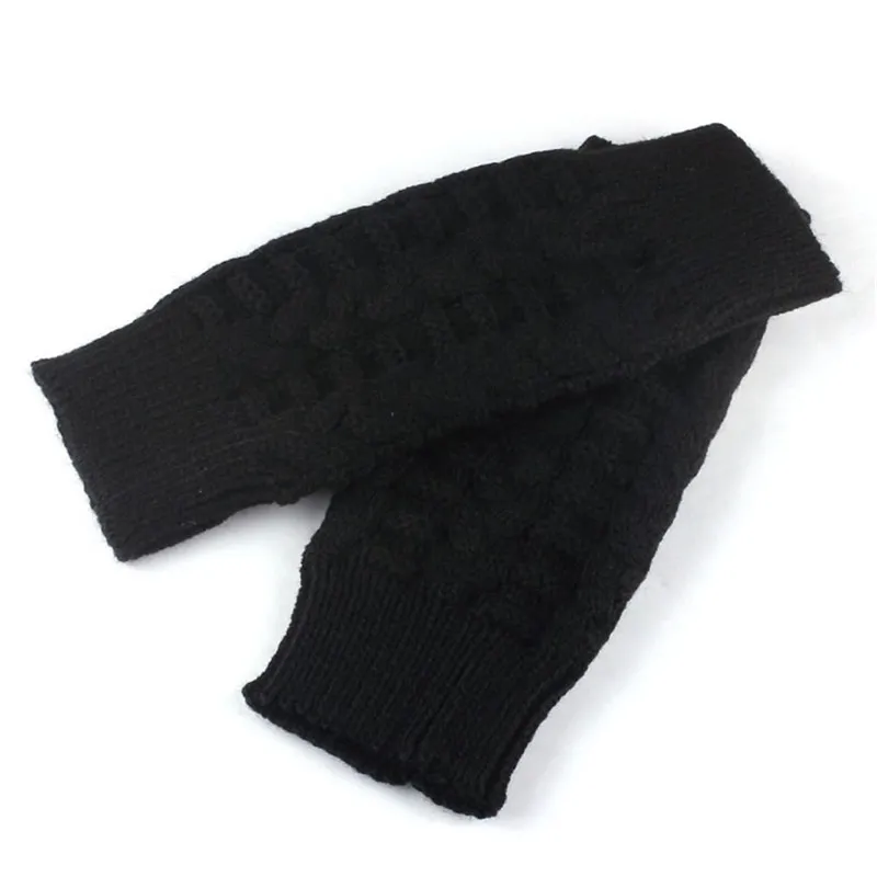 KANCOOLD FEMALE MITTENS FASHION 1 PAIR UNISEX MEN VIKA STRIPING ARM FINGERLESS GLOVES Soft Winter Warm Mitten för Psept1