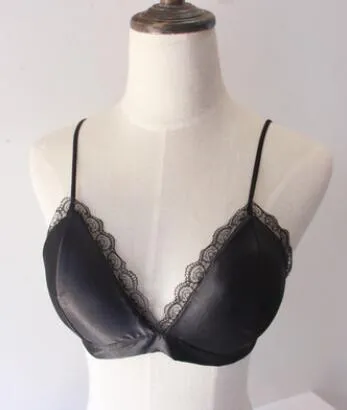 Nuovo reggiseno di pizzo sexy estivo che sostiene spalline sottili avvolte sul petto a V profonda con bikini a fascia con reggiseno a triangolo