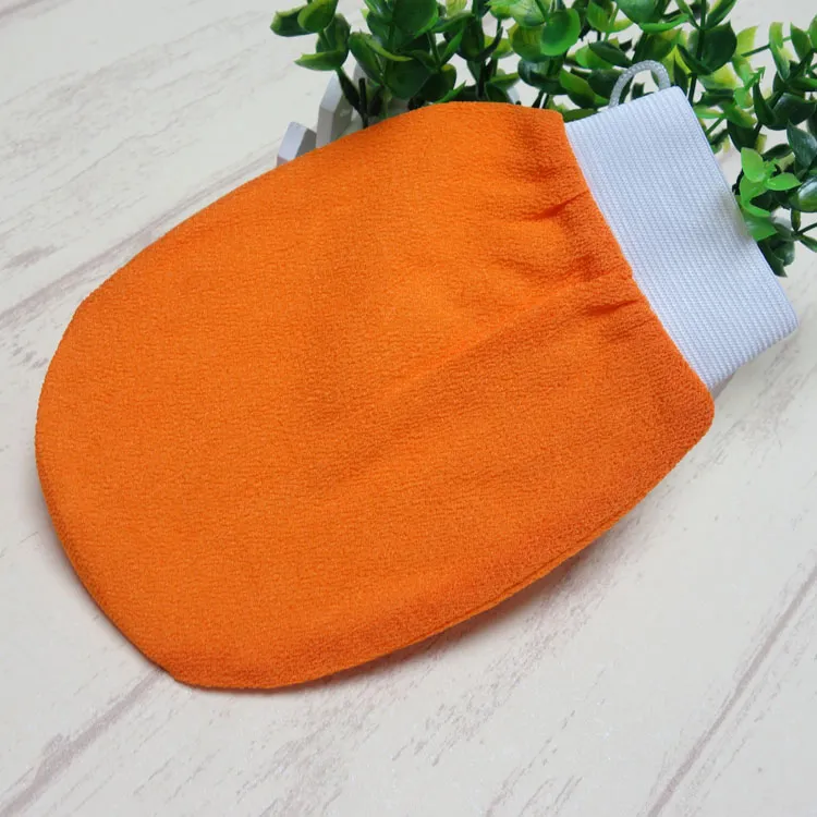 Orange Kessa Glove Turkiska Hammam Scrub Mitt Exfoliating Scrub Mitt Bath Glove Skin Handduk Korea Glove till USA