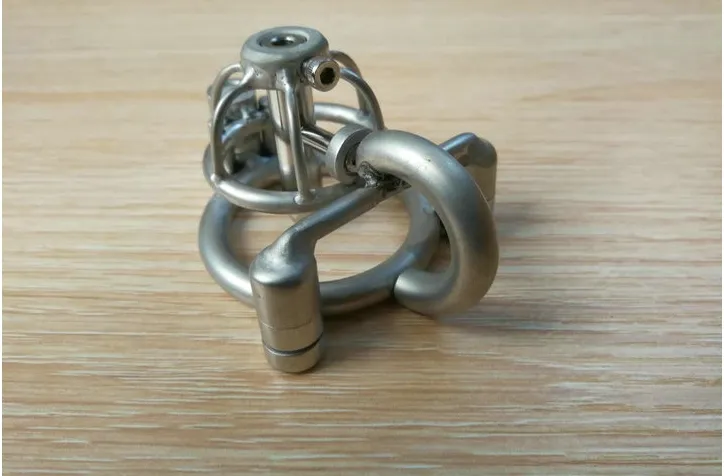 Stainless Steel Metal Men Male Penis Cage Chastity Cage Device Lock BDSM