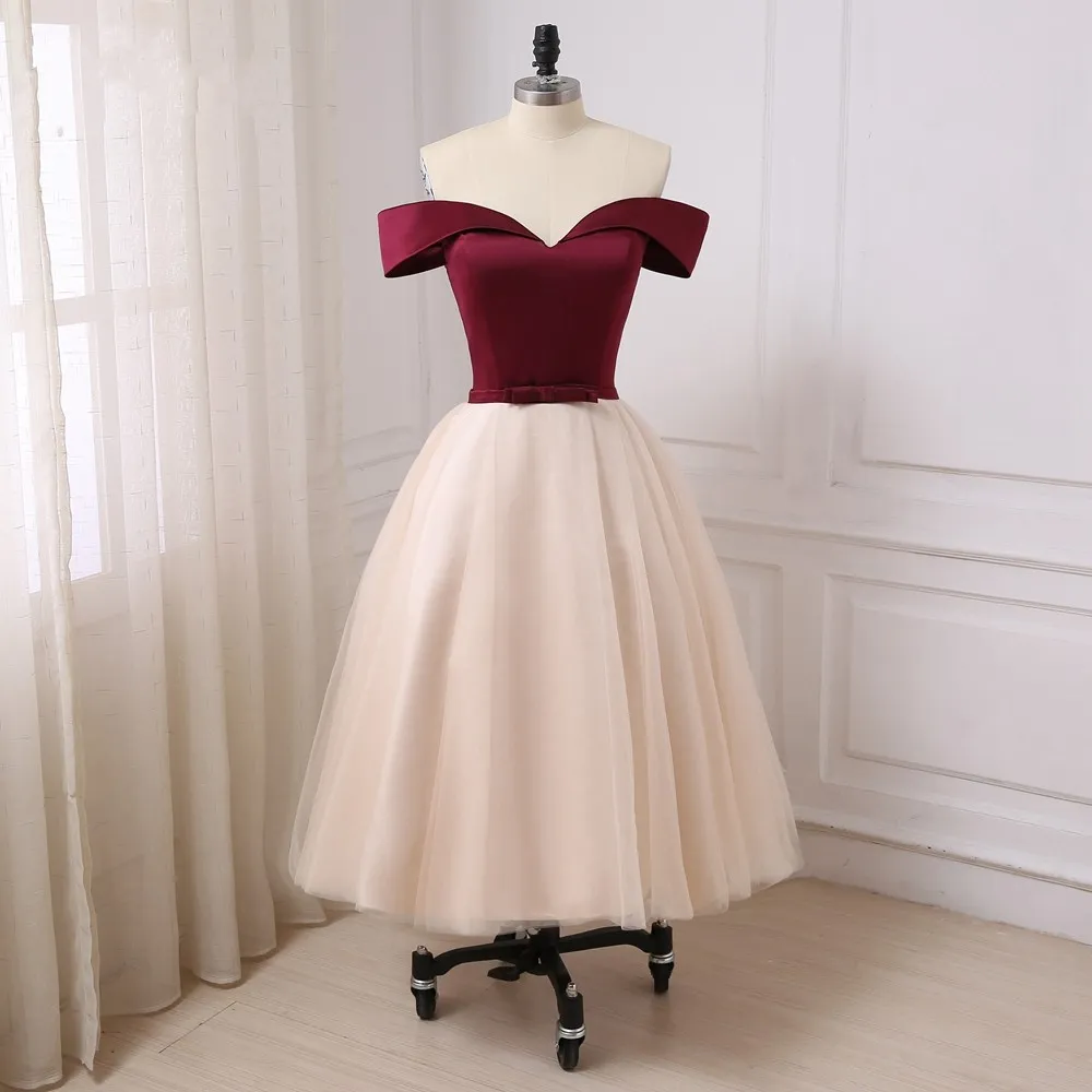 blue dress for baby girl Champagne V Neck Lace Tulle Long Prom Dresses, Champagne Lace Formal D –  abcprom main image 0