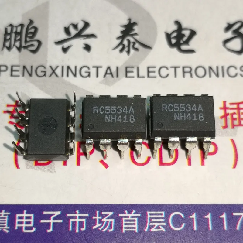 Wholesale RC5534AN . RC5534N . PDIP8 , RC5534 . 5534 OP AMP Integrated