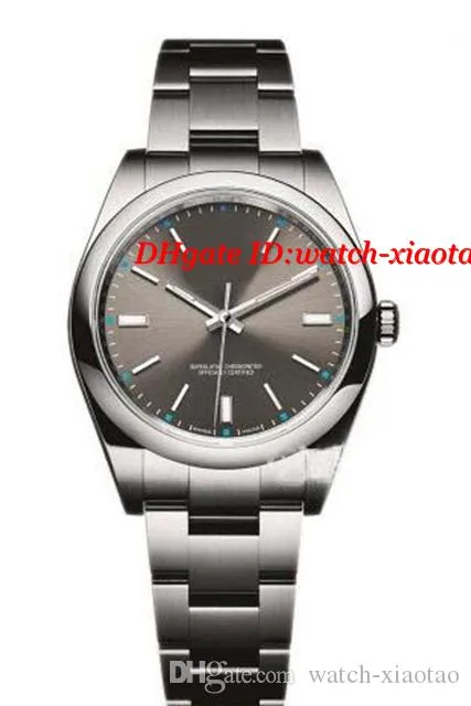Montre de luxe montre-bracelet Bracelet en acier inoxydable 114300 automatique gris SS C8A 39mm montre pour hommes montres pour hommes