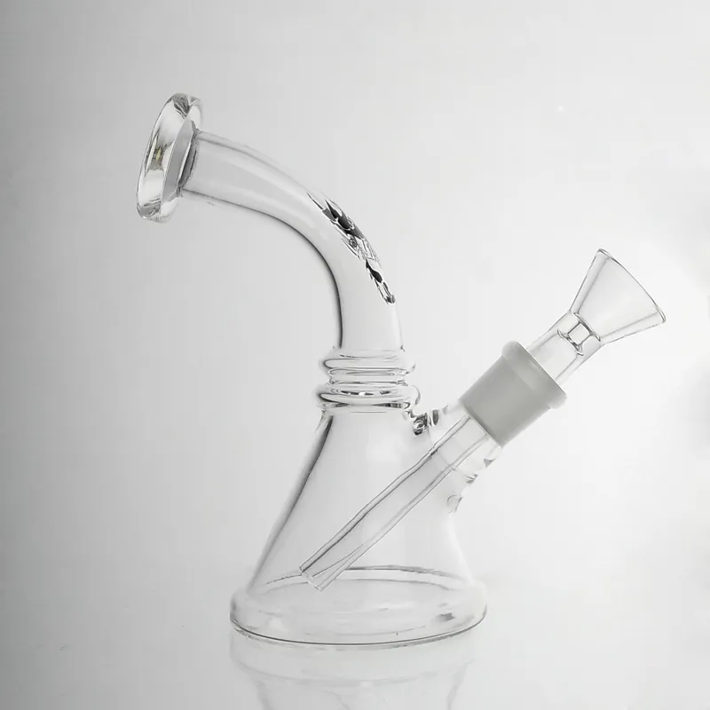 New 14mm Male Mini Little Glass Bong Hookahs Water Pipes Pyrex Oil Rigs Thick Bongs for Smoking