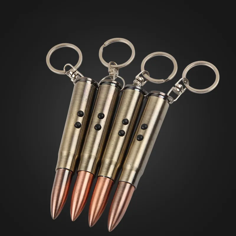 Tactical Pen Multifunctional Outdoor Self-defense Flashlight Bullet Shaped Tactical Pen Survival EDC Light with Ballpoint Keychain