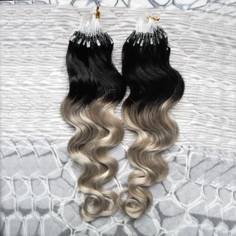 Micro Loop Ring Hair Extensions: Remy Human Hair, Body Wave, Ombre ...