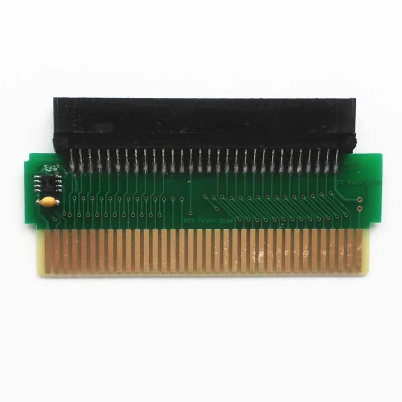 60-pin Famicom FC till 72 Pin Nes Game Card Converter DIY FC till NES Adapter PCBA med CIC-chip DHL FedEx EMS Free Ship